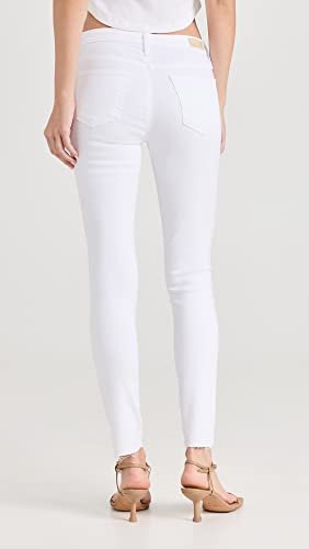 womens Leggings AG AG Adriano Goldschmied Women's Legging Ankle Jeans White