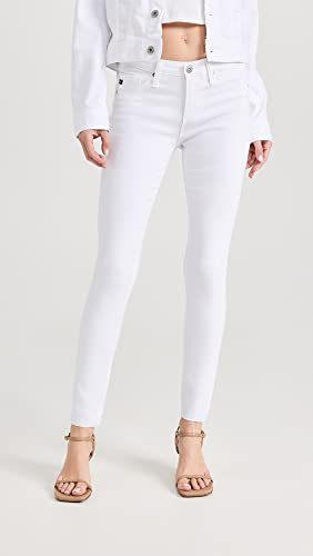 womens Leggings AG AG Adriano Goldschmied Women's Legging Ankle Jeans White
