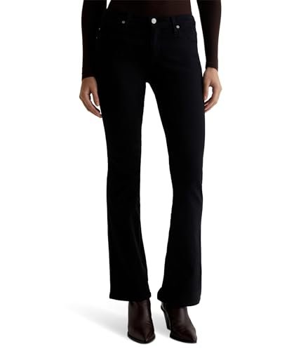 womens Jeans AG Women's Angel Low Rise Boot Super Black