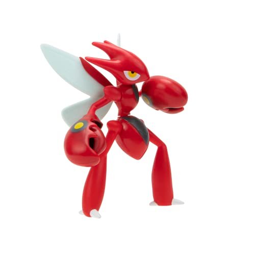 Action Figures Pokemon Pokemon SCIZOR Battle Feature Figure - 4.5-Inch Scizor Battle Figure with Slashing Pincer