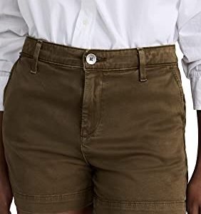 ‎womens Shorts AG AG Adriano Goldschmied Women's Caden High Rise Tailored Trouser Short Sulfur Sha
