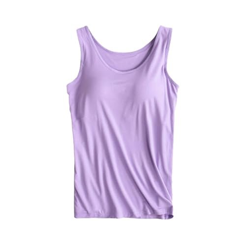 2 Pack Tank Tops for Women 2024 Cami Built in Bras Plus Size Shelf Bra Shirt Yoga Athleic Layering Undershirt XX-Large AG womens Lingerie, Sleep & Lounge