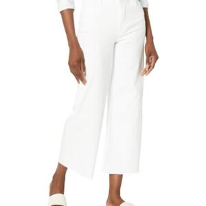 womens Jeans AG KUT from the Kloth Meg High-Rise Fab AB Wide Leg in Beckon Optic White