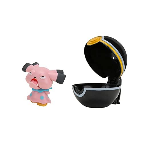 Pokemon Action Figures Pokemon Clip N Go - Snubbull Toy Figure 5 cm - Pokemon & Pokeball Figurines - New 2023 - Officially Licensed Toy
