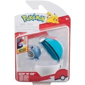 Pokemon Animals POKEMON Pkw3626 Clip 'N' Go Poliwag with Lure Ball
