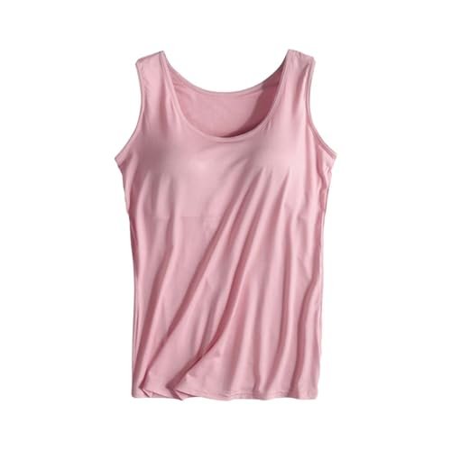 2 Pack Tank Tops for Women 2024 Cami Built in Bras Plus Size Shelf Bra Shirt Yoga Athleic Layering Undershirt XX-Large womens Lingerie, Sleep & Lounge AG