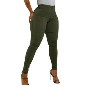 ‎womens Pants AG Womens Jeans,High Waisted Butt Lifting Jeans for Women,Dress Pants for Women,Stretch Slim Pull on Pants with Pockets Large
