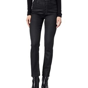 ‎womens Jeans AG AG Jeans Alexxis High-Rise Vintage Slim Straight Leatherett