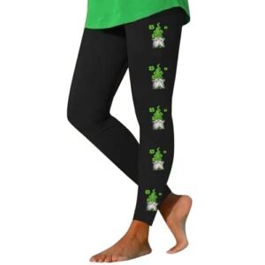 ‎womens Leggings AG St Patricks Day Leggings for Women High Waist Tummy Control Yoga Pants Casual Clover Print Workout Trendy Soft Yoga Pants Ag-36