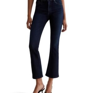 ‎womens Jeans AG Women's Farrah Mid Rise Crop Boot Jean 3 Years Be
