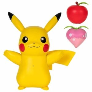 Pokemon Action Figures Pokémon Train and Play Deluxe Pikachu - 4.5-Inch Pikachu Figure with Lights, Sounds, and Moving Limbs Plus Interactive Accessories