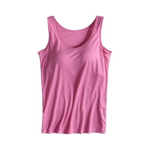 2 Pack Tank Tops for Women 2024 Cami Built in Bras Plus Size Shelf Bra Shirt Yoga Athleic Layering Undershirt X-Large womens Lingerie, Sleep & Lounge AG