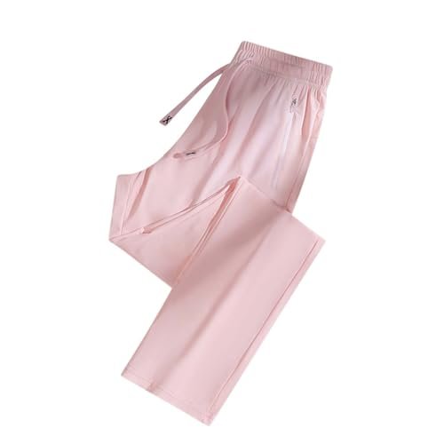 womens Women AG Womens Quick Dry Stretch Active Pants 2024 Cool Ice Silk Sweatpants Relaxed Fit Breathable Hiking Pants with Pocket Pink