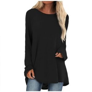 ‎womens Tops, Tees & Blouses AG YUTANRAL Online Shopping,Peplum Tops for Women Long Sleeve Shirts for Women Womens Tunic Tops Blouses for Women Dressy Casual People Free,Dupe,Online Shopping Fall Outfits for Women 2024(Ag-Black,XL)