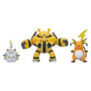 Pokemon Battle Figure 3 Pack - Features 2-Inch Togedemaru and Raichu and 3-Inch Electivire Battle Figures Fantastic Creatures Pokemon