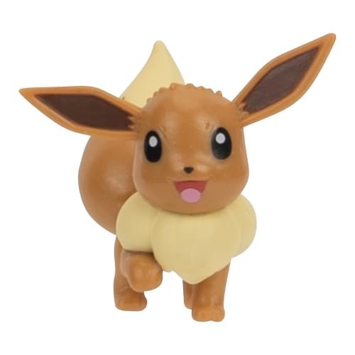 Pokemon Battle Figure 2 Pack - 2-Inch Eevee and 4.5-Inch Scyther Battle Ready Figures Pokemon Fantastic Creatures