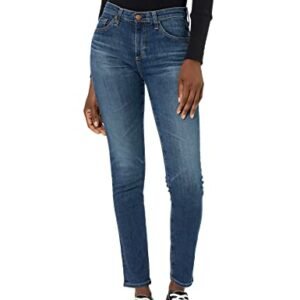 womens Jeans AG AG Adriano Goldschmied Women's Prima Mid Rise Cigarette Ankle Jean 7 Years Cl