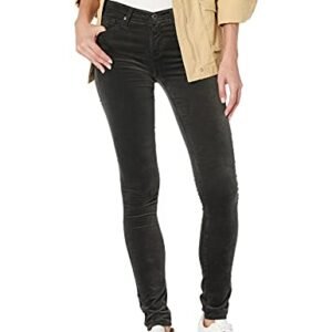 ‎womens Leggings AG AG Adriano Goldschmied Women's The Legging Skinny Opulent Stretch Velveteen Climbing Ivy