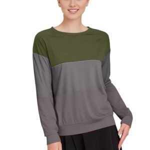 ‎womens Tops, Tees & Blouses AG Athletic Tops for Women,Womens Casual Crewneck Sweatshirt Long Sleeve Tie Dye Shirt Soft Lightweight Loose Tops Medium