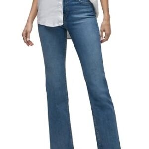 ‎womens Jeans AG HUDSON Women's Remi High-Rise Straight Leg Ankle Jean Bravery