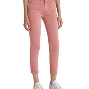 ‎womens Pants AG AG Adriano Goldschmied Women's Prima Mid-Rise Cigarette Leg Skinny Fit Crop Pant Sulfur Pin