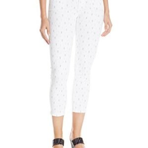 ‎womens Jeans AG AG Adriano Goldschmied Women's Stilt Cigarette Crop Jean In Mosaic Print Optic White Mosaic Pri