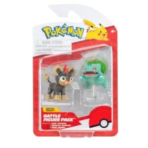 Pokémon Battle Figure 2 Pack (Litleo & Bulbasaur #5) W19 Pokemon Fantastic Creatures