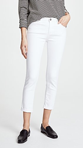 womens Jeans AG AG Adriano Goldschmied Women's Prima Roll Up White