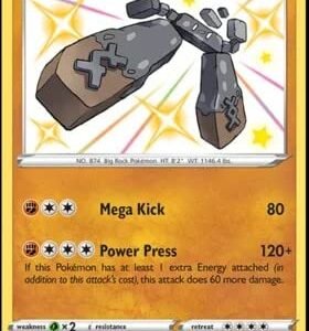 Pokemon - Stonjourner SV075/SV122 - Shining Fates - Shiny Vault - Card Action Figures Pokemon