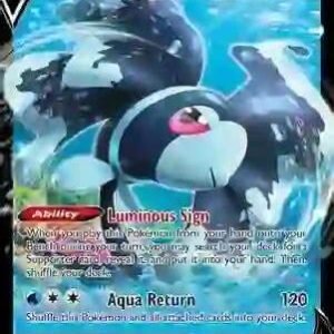 Collectible Card Games Pokemon Pokemon - Lumineon V SWSH250 - Black Star Promo Card - Brilliant Stars Alternate Art