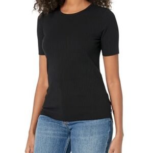 womens Tops, Tees & Blouses AG AG Adriano Goldschmied Women's Astley Top True Black