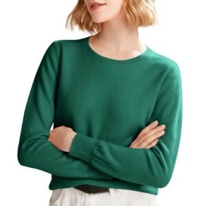‎womens Sweaters AG Cashmere Sweaters for Women, Crew Neck Long Sleeve Soft Warm Trendy Pullover Tops Lightweight Wool Cozy Knit Sweater XX-Large