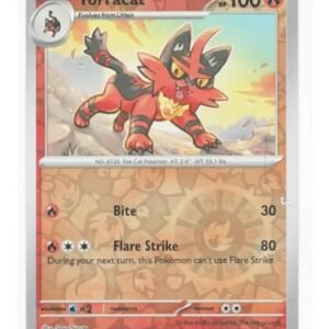 Pokemon Torracat 033/162 – Temporal Forces – Pokemon Reverse Holofoil Card Collectible Card Games