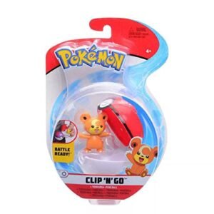 Action Figures Pokemon Pokemon - Clip n' Go - Teddiursa & Poke Ball (PKW0152)