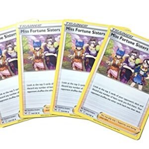 Trading Cards Pokemon Miss Fortune Sisters 164/196 Lost Origin - 4X Pokemon Trainer Card - Playset X4