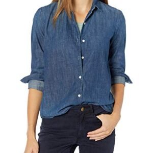 womens Tops, Tees & Blouses AG AG Adriano Goldschmied Women's Cade Shirt Azure Haze