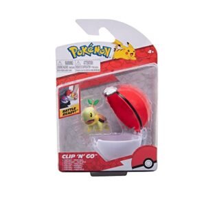 Pokémon PKW2662 - Clip'n'Go Pokéball - Chelast & Pokéball, Official Pokéball with Detailed 5 cm Figure Action Figures Pokemon