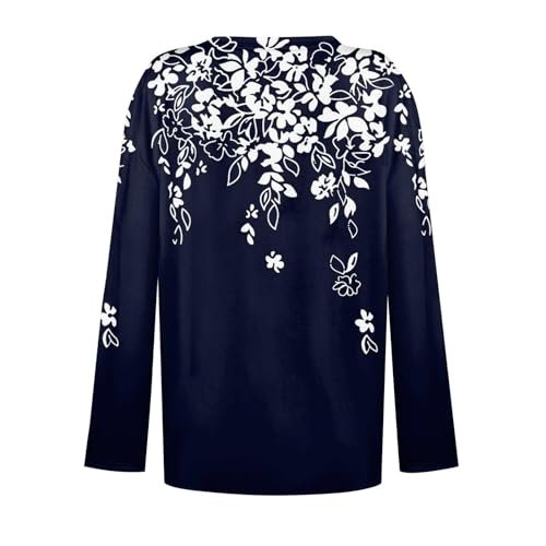 womens Tops, Tees & Blouses AG SHAOBGE Women Fall Tops Trendy Boho Dressy Casual Shirt Long Sleeve Blouse Lightweight Sweatshirts Pullover Going Out Tees Medium