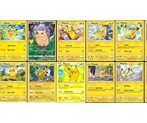 Pokemon Trading Cards Pokemon Pikachu Card Lot - X14 - XY Celebration Unified Minds Unbroken Bonds