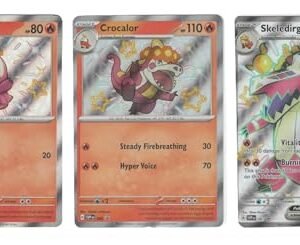 Skeledirge ex - Crocalor - Fuecoco - Pokemon Paldean Fates Shiny Card Set SVP081 Pokemon Collectible Card Games