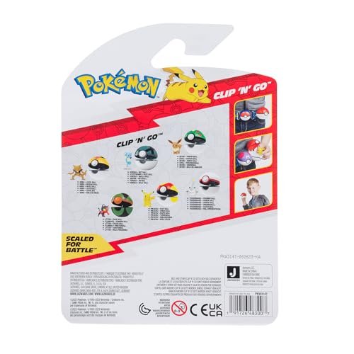 Pokemon Playsets Pokémon Clip 'N' Go Litten and Dusk Ball - Includes 2-Inch Battle Figure and Dusk Ball Accessory