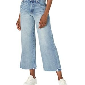 womens Jeans AG KUT from the Kloth Meg High-Rise Fab AB Wide Leg in Beckon Continue
