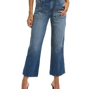 ‎womens Jeans AG HUDSON Women's Remi High Rise, Cropped, Straight Leg Jean Summer Wind