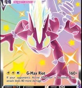 Trading Cards Pokemon Pokemon - Toxtricity VMAX SV113/SV122 - Shining Fates - Shiny Vault - Card