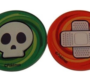 Acrylic Pokemon Burn and Poison Markers (Sealed Set of 2) from The Plasma Blast Elite Trainer Box Pokemon Collectible Card Games