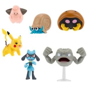 Action Figures Pokemon Pokémon Pack 6 Battle Figure Figures Set 7, Black, PKW3613 Modern