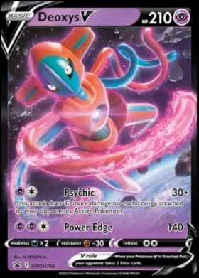 Card Games Pokemon Pokemon - Deoxys V - SWSH266 - Black Star Promo - Holo Foil