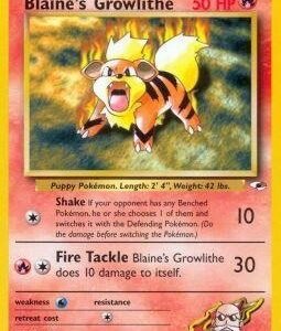 Collectible Card Games Pokemon Pokemon - Blaine39;s Growlithe (35/132) - Gym Heroes