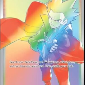 Collectible Card Games Pokemon Lance 206/195- Silver Tempest - Full Art Rainbow - Pokemon Secret Rare