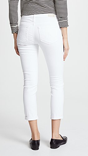 womens Jeans AG AG Adriano Goldschmied Women's Prima Roll Up White